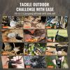 Survival Shovel Survival Axe, 28-in-1 Camping Folding Shovels with Hatchet, Stainless Steel Tactical Shovel Hatchet Combo