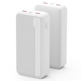1Pc 10000mAh Or 20000mAh Optional PD22.5W Fast Charging Power Bank Fast Charger Portable Phone Charger With Type-C USB Cable Fit For IOS Phone 16 Sams (Option: 20000mAh-White)