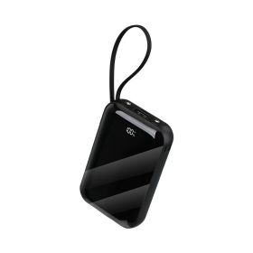Portable Power Bank With Fast & Wireless Charging - High Capacity Battery Pack For IPhone, Android & AirPods, Travel-Friendly Emergency Charger With S (Option: BS480Black)